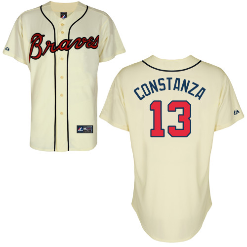Jose Constanza #13 mlb Jersey-Atlanta Braves Women's Authentic Alternate 2 Cool Base Baseball Jersey